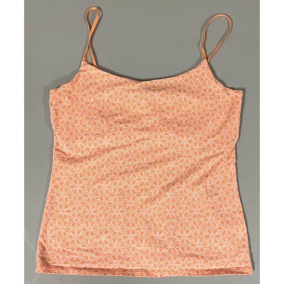 Gap Floral Mandala Graphic Shelf-Bra Cami Camisole Tank Top Tee Shirt Size M 🧡 - Picture 2 of 5